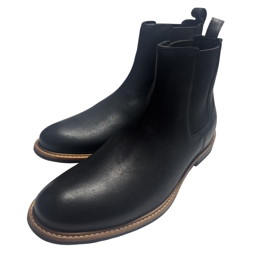 Nisolo Everyday Chelsea Boots Mens‎ 13 Black Leather Water Resistant NIB